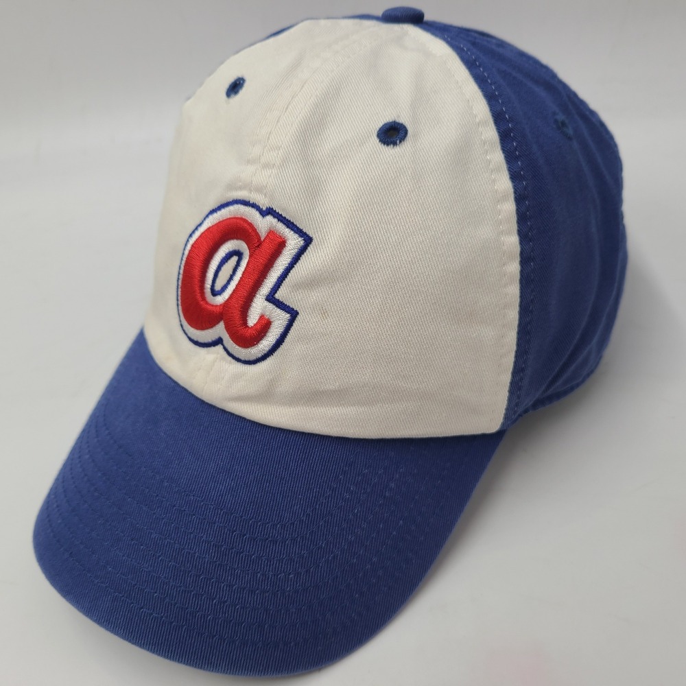 Atlanta Braves Hat Fitted (Seems M) Cooperstown Collection Blue White MLB‎ 1974